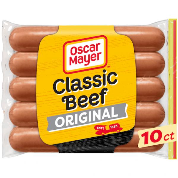 Oscar Mayer Beef Franks, 15 Ounce Size - 12 Per Case.