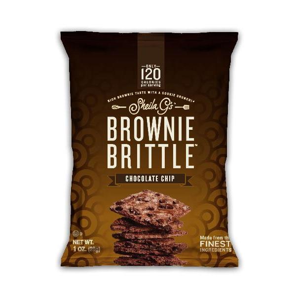 Sheila G's Chocolate Chip Brownie Brittle 1 Ounce Size - 72 Per Case.