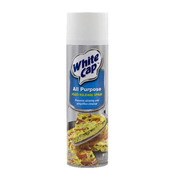 White Cap Aerosol Release Pan Spray 21.5 Ounce Size - 6 Per Case.