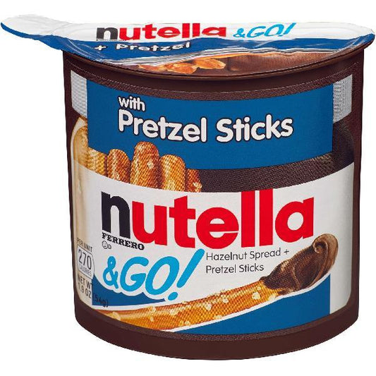 Nutella & Go Txx Pretzel 1.9 Ounce Size - 48 Per Case.