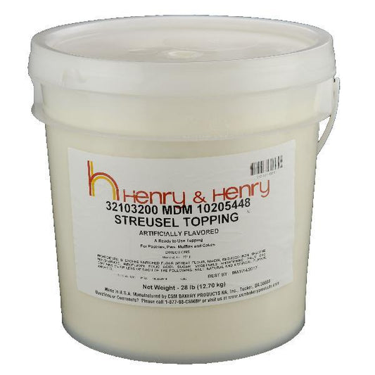 Streusel Topping Partially Hydrogenated Oilfree 28 Pound Each - 1 Per Case.