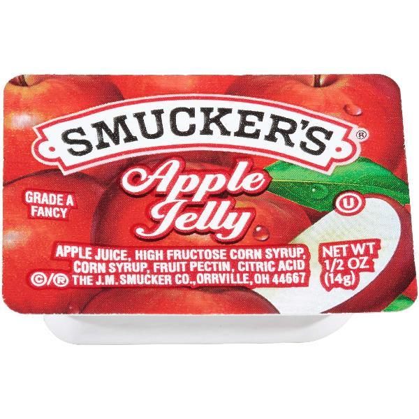 Smucker Apple Jelly Plastic 0.5 Ounce Size - 6.25 Pound Per Case.