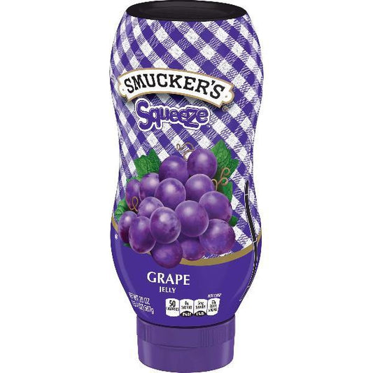 Squeeze Grape Jelly 20 Ounce Size - 12 Per Case.