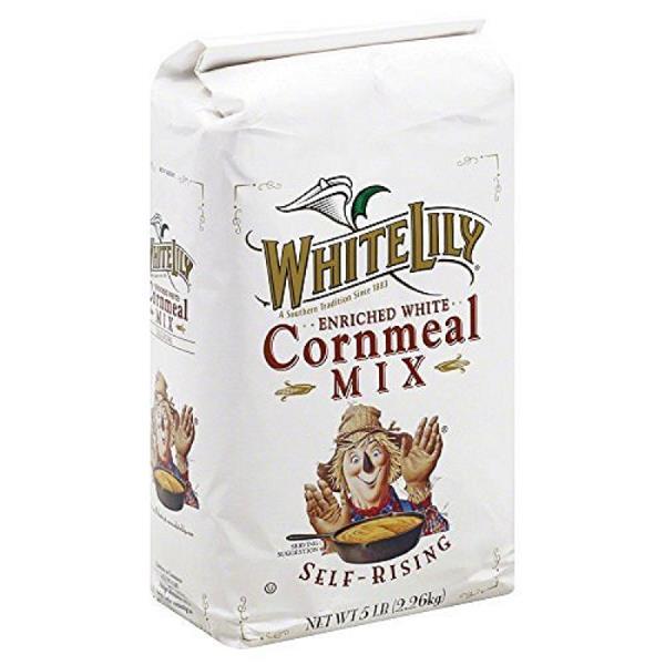 White Lily Self Rising Cornmeal 5 Pound Each - 8 Per Case.