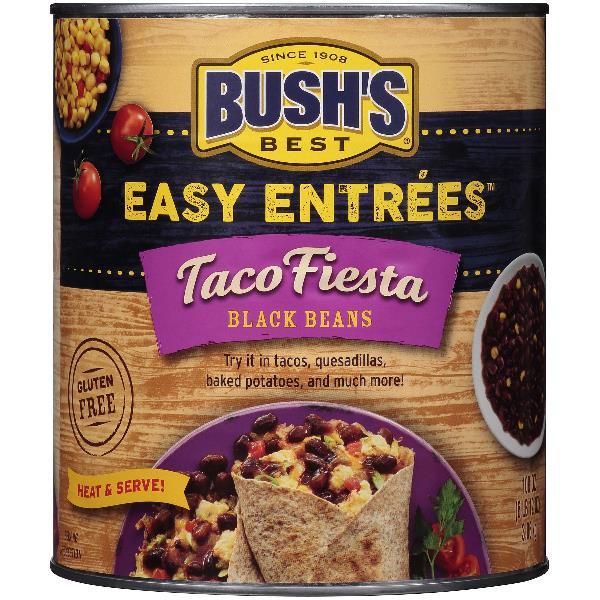 Bush's Taco Fiesta Black Beans 108 Ounce Size - 6 Per Case.