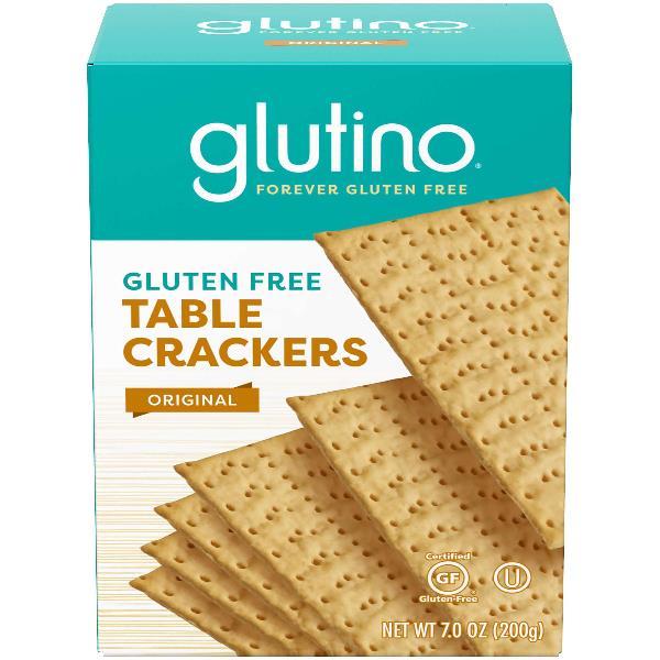 Glutino Original Table Crackers 7 Ounce Size - 12 Per Case.