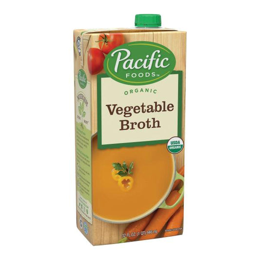 Pacific Foods Organic Vegetable Broth 32 Fluid Ounce - 12 Per Case.