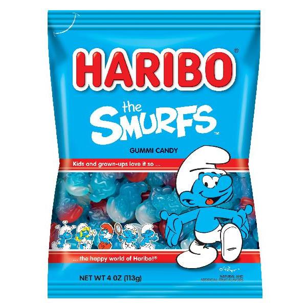 Haribo Confectionery Smurfs4 Ounce Size - 12 Per Case.