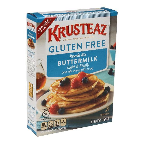 Krusteaz Gluten Free Pancake Mix 16 Ounce Size - 8 Per Case.