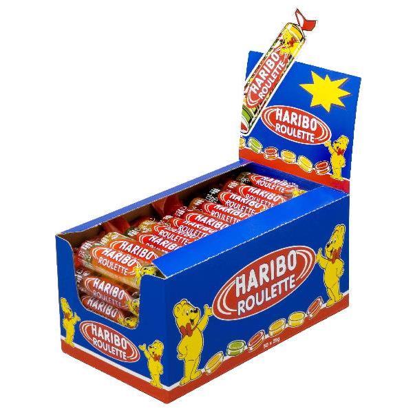 Haribo Confectionery Roulette Box 0.875 Ounce Size - 432 Per Case.