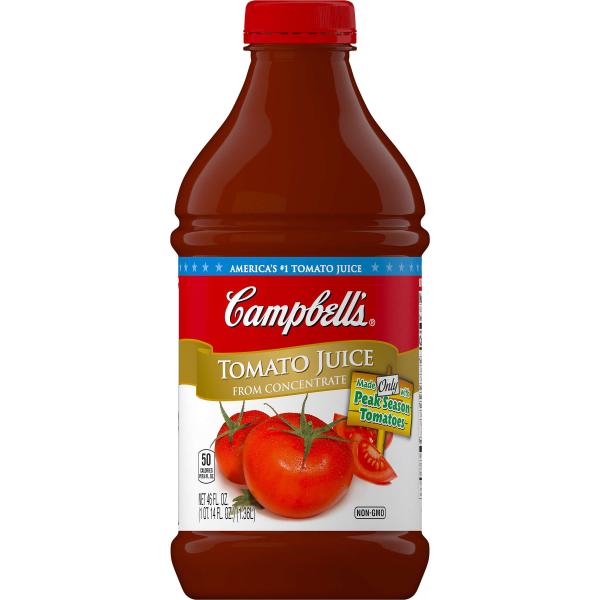 Campbell's Juice Tomato Retail 46 Fluid Ounce - 6 Per Case.