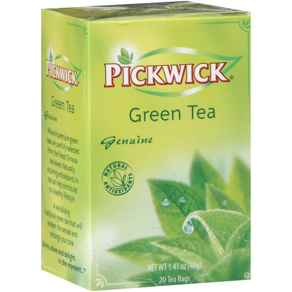 Pickwick Genuine Green Tea Count 1.41 Ounce Size - 6 Per Case.