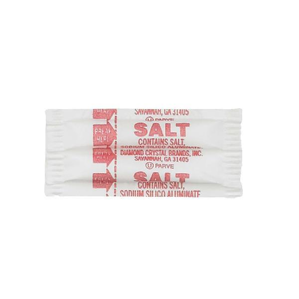 Packet Brand Fluted Salt Packets 0.75 Grams Each - 3000 Per Case.