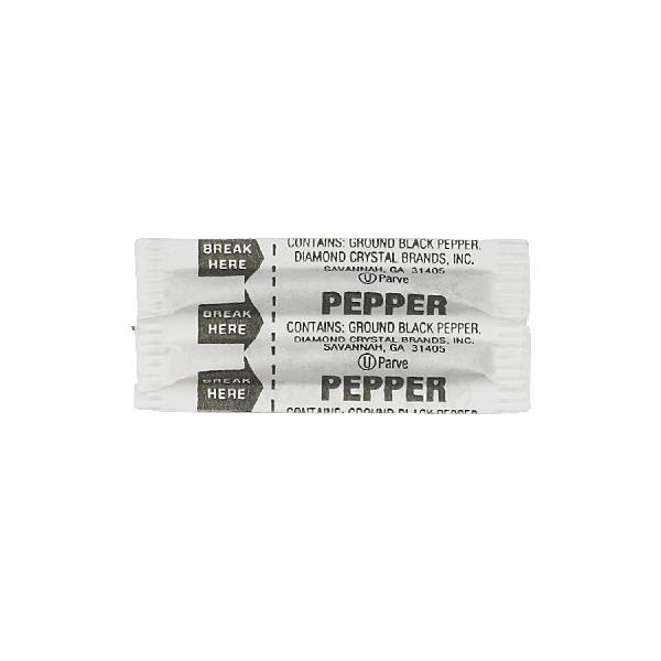 Packet Brand Fluted Pepper Packets Gram 0.11 Grams Each - 3000 Per Case.