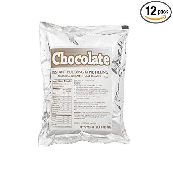 Chefs Companion Pudding Instant Chocolate 24 Ounce Size - 12 Per Case.