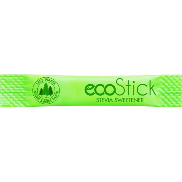 Ecostick Sugar Substitute Stevia Green Sticks 0.5 Grams Each - 2000 Per Case.