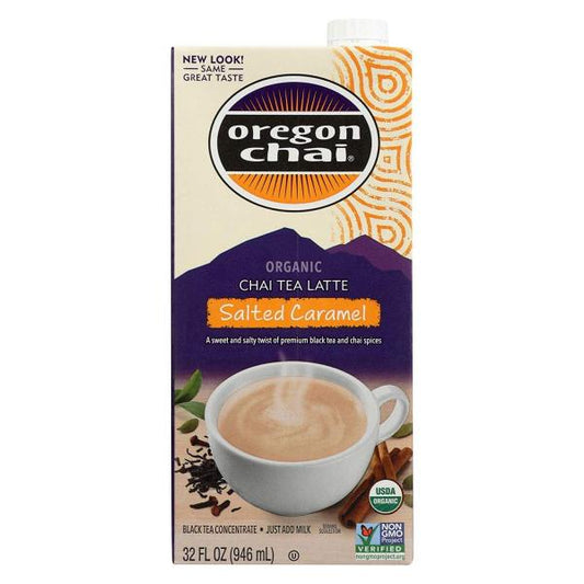 Oregon Chai Salted Caramel 32 Fluid Ounce - 6 Per Case.