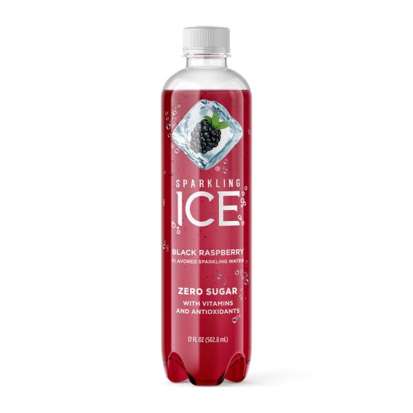 Sparkling Ice Black Raspberry With Antioxidants And Vitamins Zero Sugar Bottle 17 Fluid Ounce - 12 Per Case.