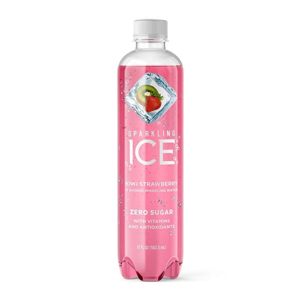 Sparkling Ice Kiwi Strawberry With Antioxidants And Vitamins Zero Sugar Bottle 17 Fluid Ounce - 12 Per Case.