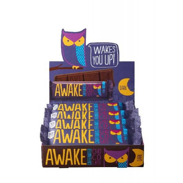 Awake Chocolate Awake Caff Dark Chocolate Xpkmaster 1.34 Ounce Size - 72 Per Case.