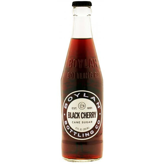 Boylan Bottling Black Cherry Loose 12 Fluid Ounce - 24 Per Case.