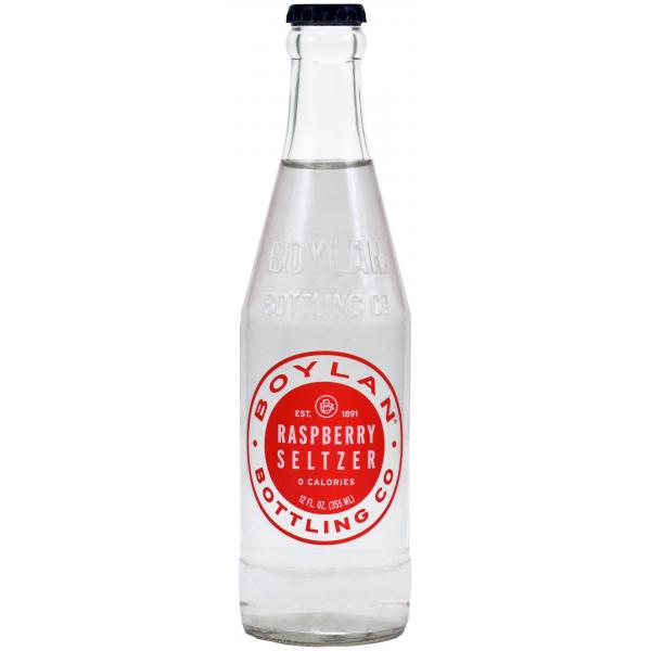 Boylan Bottling Raspberry Seltzer 12 Fluid Ounce - 24 Per Case.