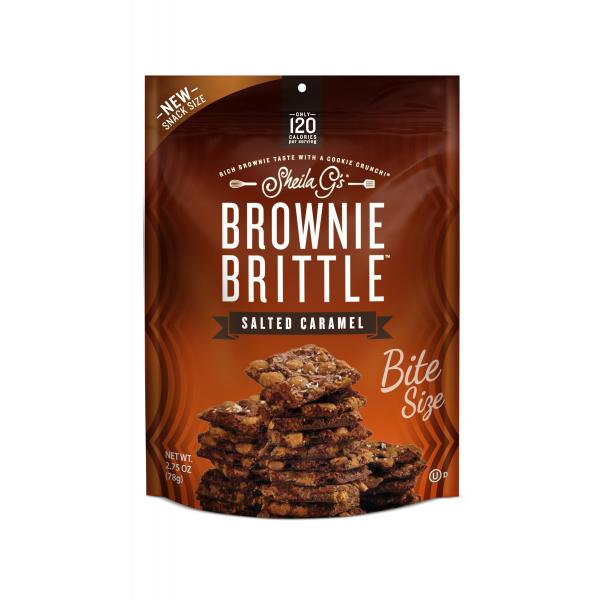 Sheila G's Salted Caramel Brownie Brittle 2.75 Ounce Size - 8 Per Case.