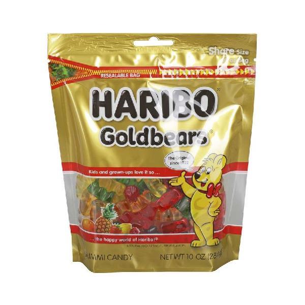 Haribo Confectionery Gold Bears Stand Up 10 Ounce Size - 8 Per Case.