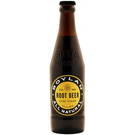 Boylan Bottling Natural Kind Root Beer Bottlepk 12 Fluid Ounce - 24 Per Case.