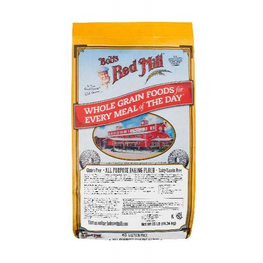 Bob's Red Mill Natural Foods Inc Gluten Free All Purpose Baking Flour, 25 Pounds - 1 Per Case.