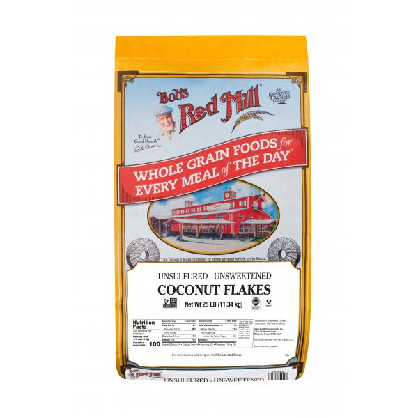 Bob's Red Mill Coconut Flakes 25 Pound Each - 1 Per Case.