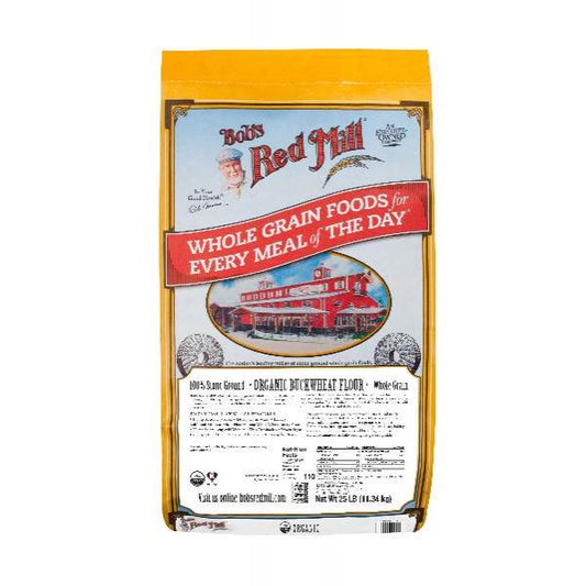 Bob's Red Mill Organic Buckwheat Flour 25 Pound Each - 1 Per Case.