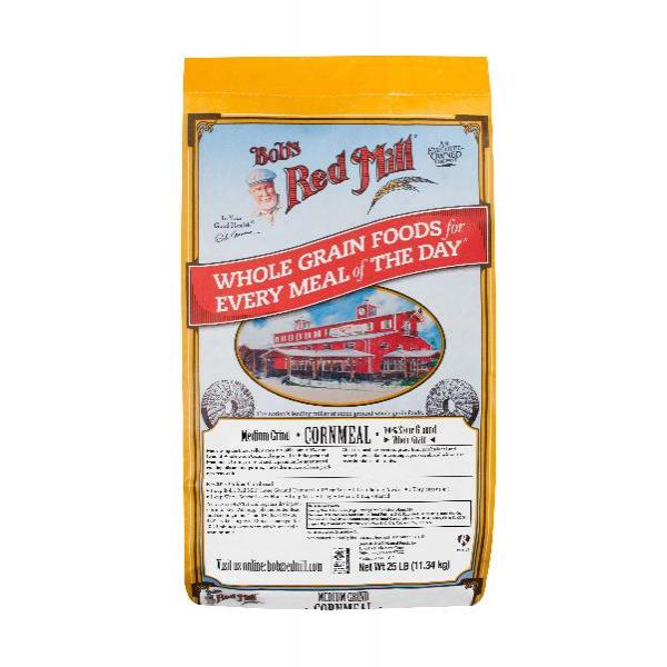 Bob's Red Mill Medium Grind Cornmeal 25 Pound Each - 1 Per Case.