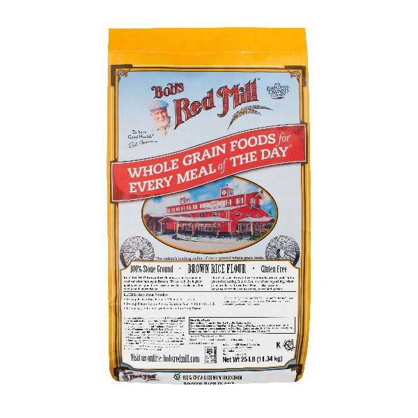 Bob's Red Mill Brown Rice Flour 25 Pound Each - 1 Per Case.