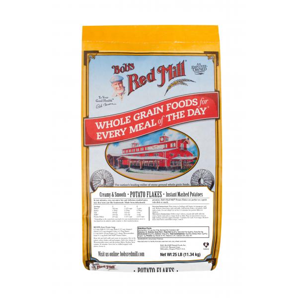 Bob's Red Mill Potato Flakes 25 Pound Each - 1 Per Case.