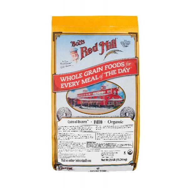 Bob's Red Mill Organic Farro 25 Pound Each - 1 Per Case.