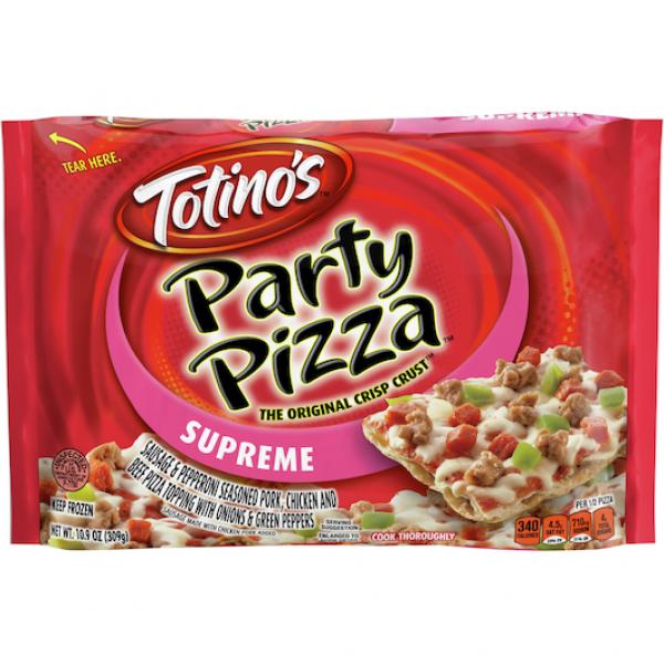 Totino's™ Frozen Party Pizza Supreme 10.9 Ounce Size - 14 Per Case.