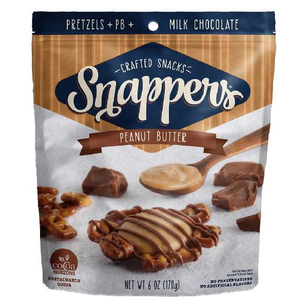 Snappers Peanut Butter Milk Chocolate 6 Ounce Size - 6 Per Case.