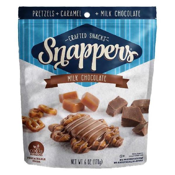 Snappers Milk Chocolate Pretzel 6 Ounce Size - 6 Per Case.