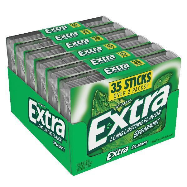 Extra Spearmint Sticks 35 Piece - 48 Per Case.