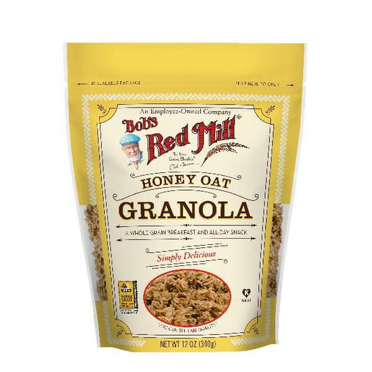 Bob's Red Mill Honey Oat Granola 12 Ounce Size - 4 Per Case.