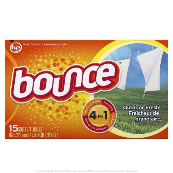 Dryer Sheets Outdoor Fresh 15 Count Packs - 15 Per Case.