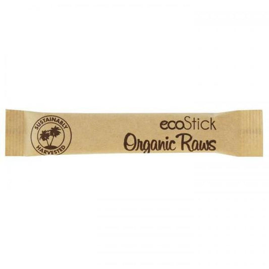 Ecostick Sticks Turbinado Single Serve 3 Grams Each - 2000 Per Case.