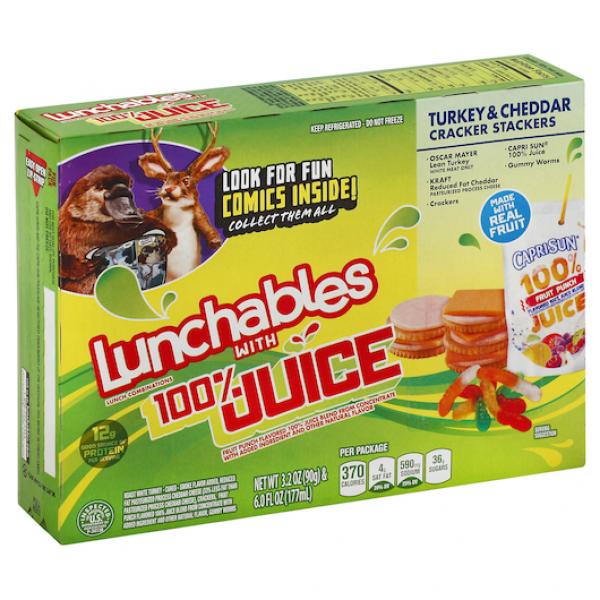 Lunchable Lunchable Single Serve Turkey & Cheddar, 0.575 Pound Each - 8 Per Case.