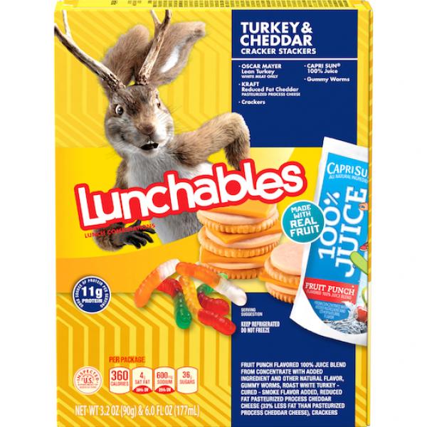 Lunchable Lunchable Single Serve Turkey & Cheddar, 0.575 Pound Each - 8 Per Case.