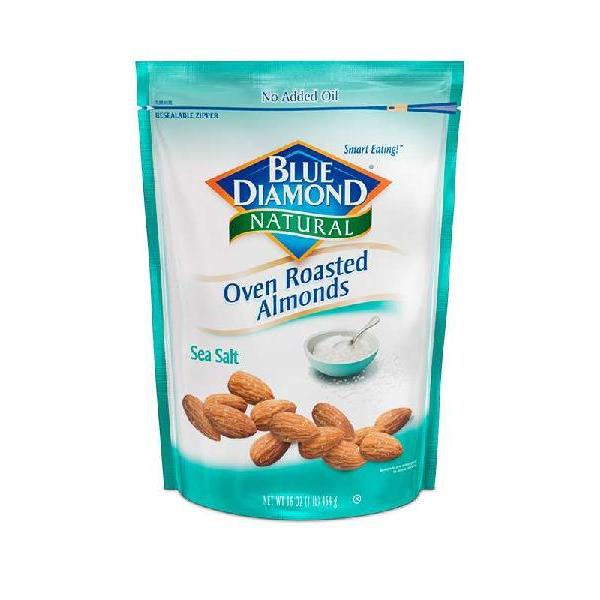 Blue Diamond Oven Roast Sea Salt 16 Ounce Size - 6 Per Case.