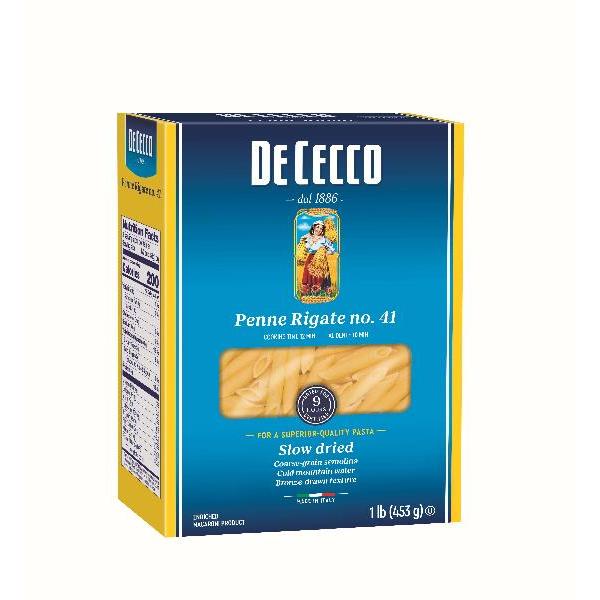 De Cecco Enriched Macaroni Penne Rigate 1 Pound Each - 12 Per Case.