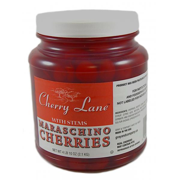 Maraschino Cherry With Stem 0.5 Gallon - 6 Per Case.