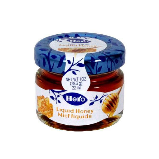 Hero Honey Minijar 1 Ounce Size - 72 Per Case.