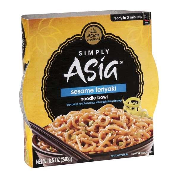 Simply Asia Noodle Bowl Sesame Teriyaki 8.5 Ounce Size - 6 Per Case.